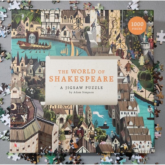 The World of Shakespeare by Adam Simpson 1000 Piece Jigsaw Puzzle - Picture 1 of 10